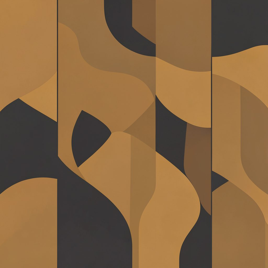 Warm amber and charcoal minimalist pattern