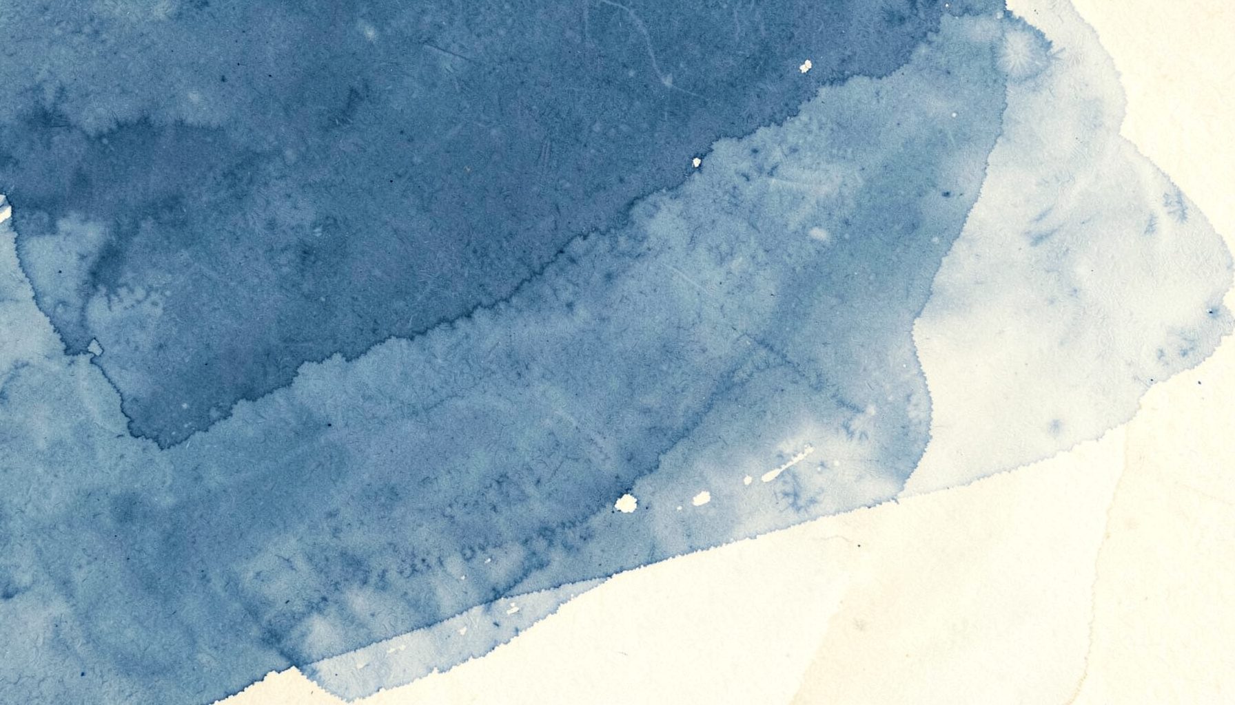 Slate blue and cream abstract wash